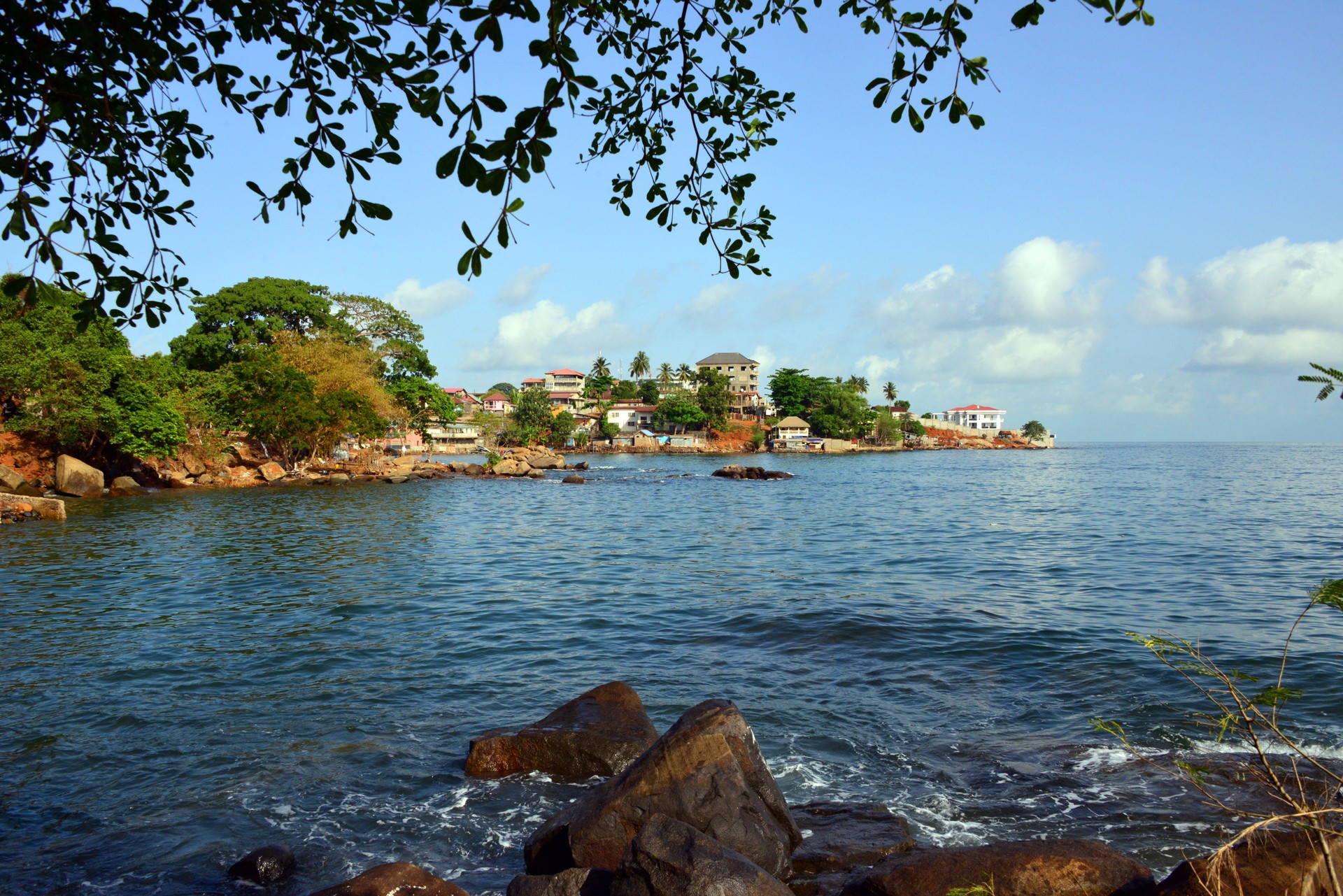 Freetown, Sierra Leone - scenic coastline of the Aberdeen area - Pirate Bay