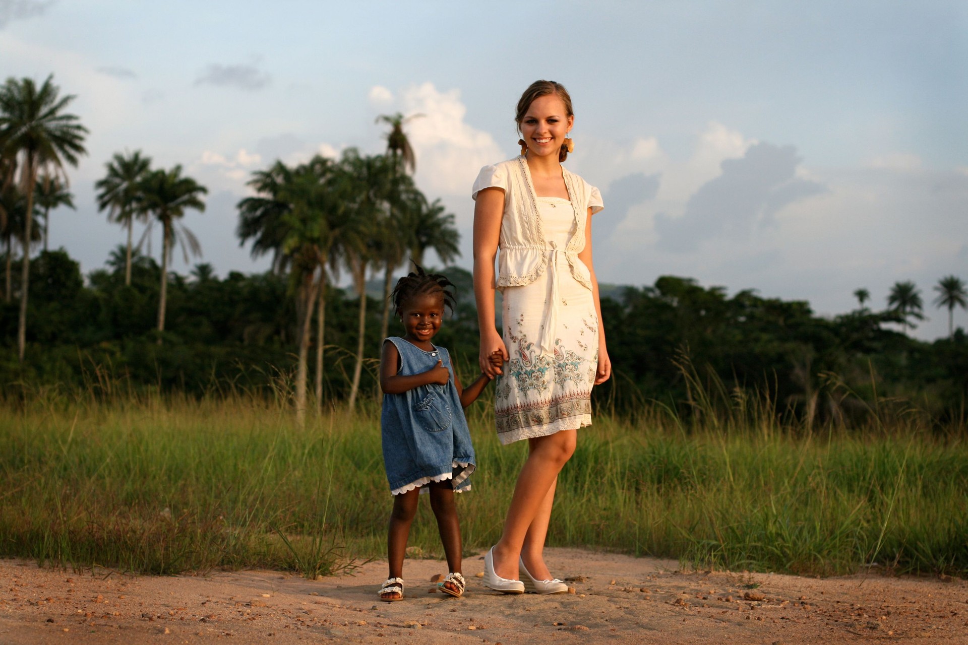 American Woman with African Girl